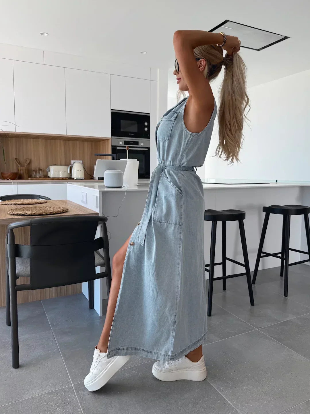 Isabella™ | Maxi-Denimkleid