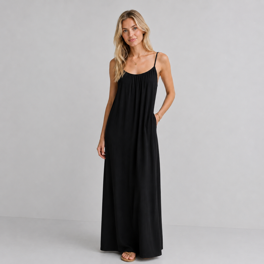 Maxikleid mit offenem Rücken