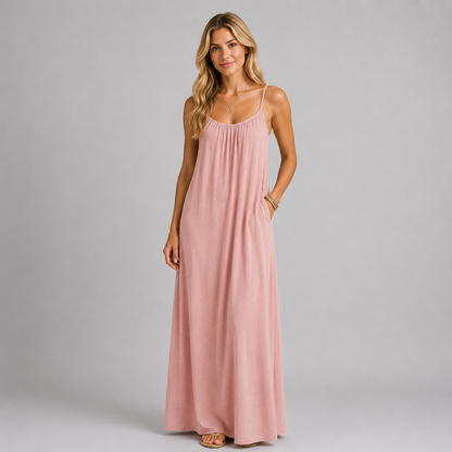 Maxikleid mit offenem Rücken