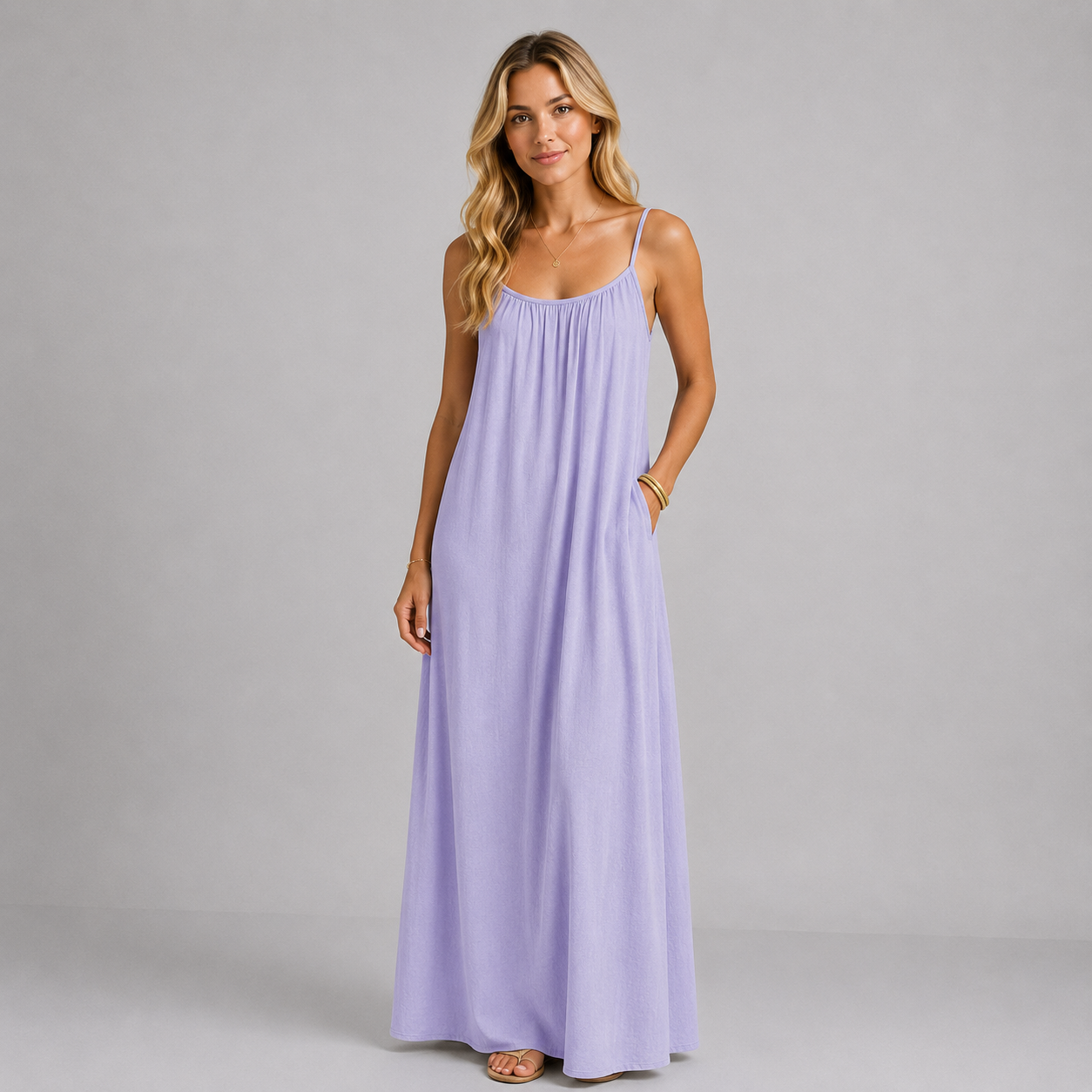 Maxikleid mit offenem Rücken