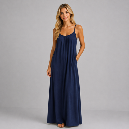 Maxikleid mit offenem Rücken
