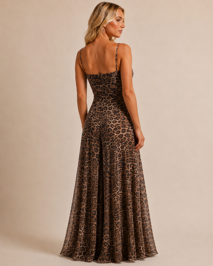 Maxikleid Leoprint