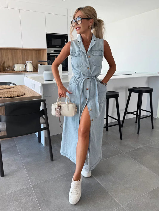 Isabella™ | Maxi-Denimkleid